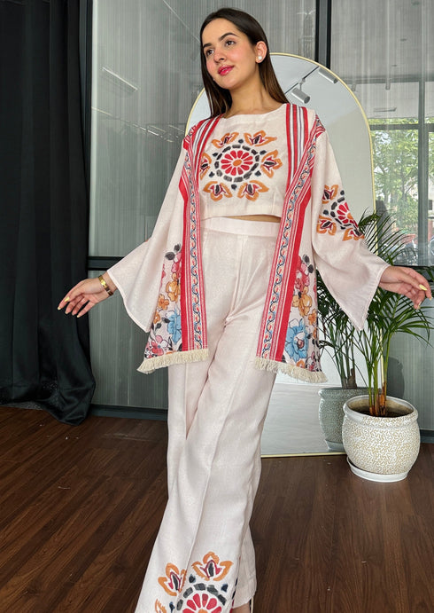 Beige & Bloom 3 Piece Co-ord Set